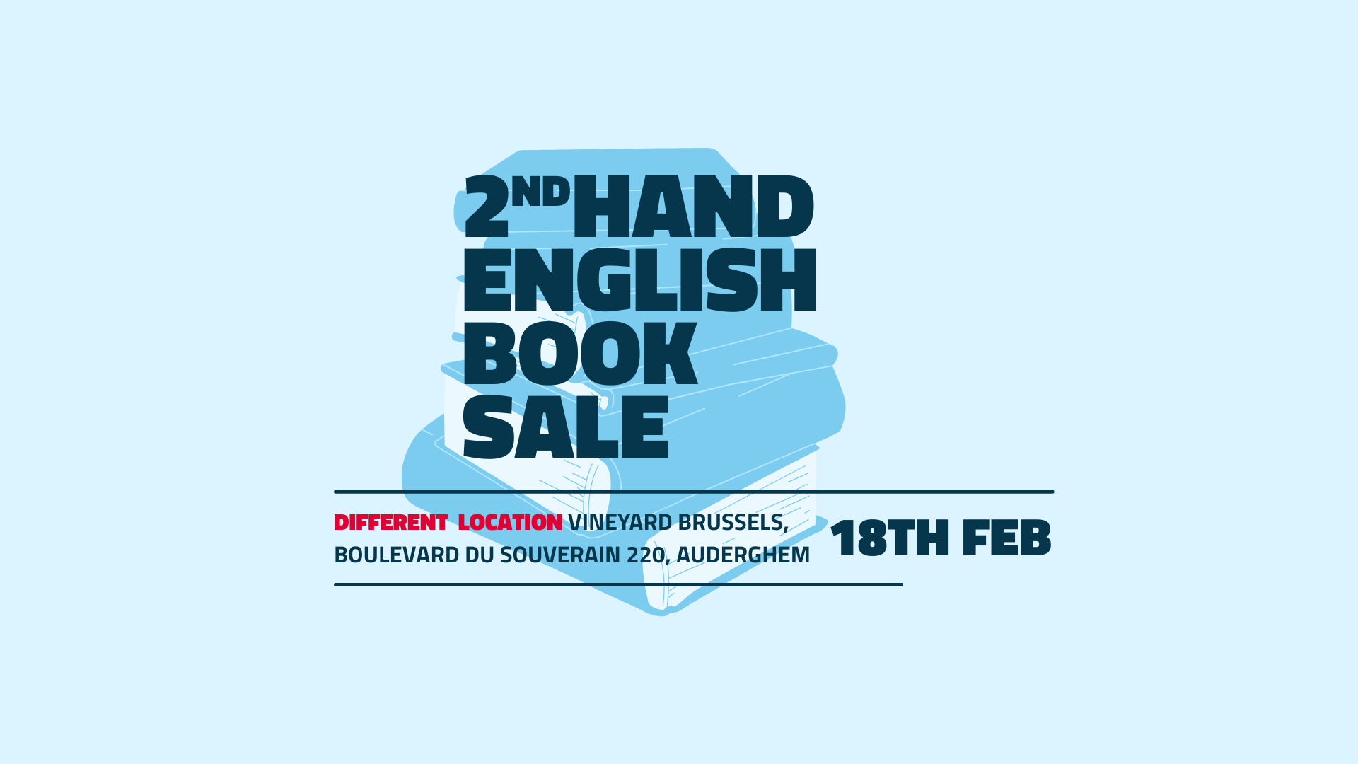 Second Hand English Book Sale Serve the City Brussels