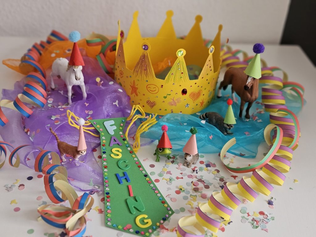 Wir wollen mit Kindern spielen, basteln und Spaß haben.