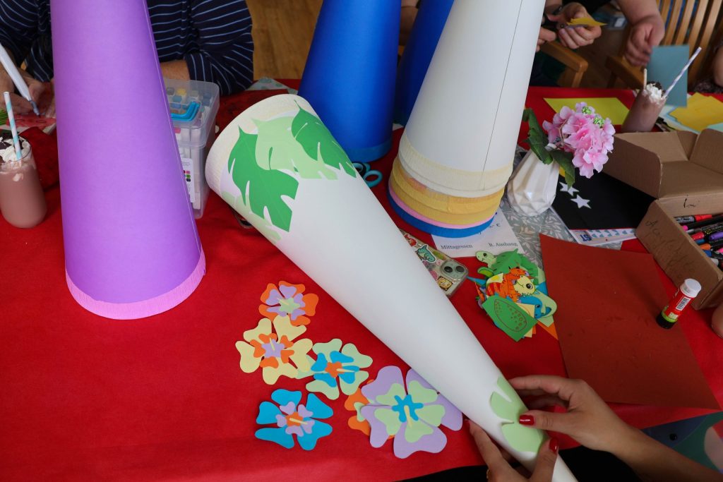 An diesem Tag können Kinder gemeinsam mit ihren Eltern ihre ganz persönliche Schultüte gestalten.