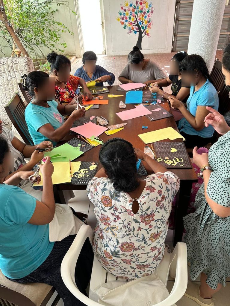 Sri Lankan ladies crafting